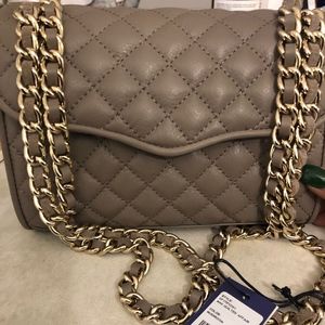 Grey Quilted Mini Rebecca Minkoff bag